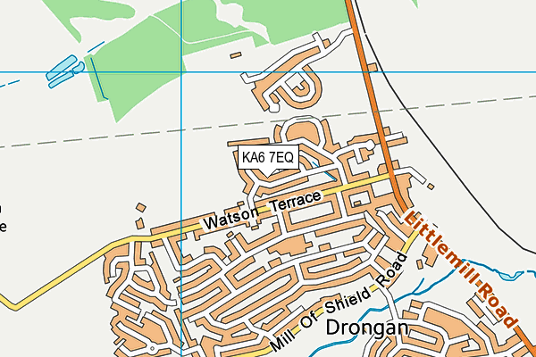 KA6 7EQ map - OS VectorMap District (Ordnance Survey)