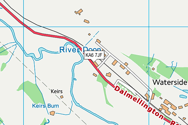 KA6 7JF map - OS VectorMap District (Ordnance Survey)