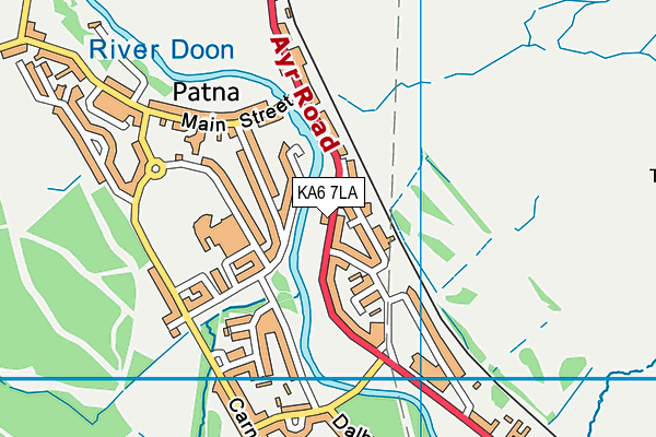 KA6 7LA map - OS VectorMap District (Ordnance Survey)