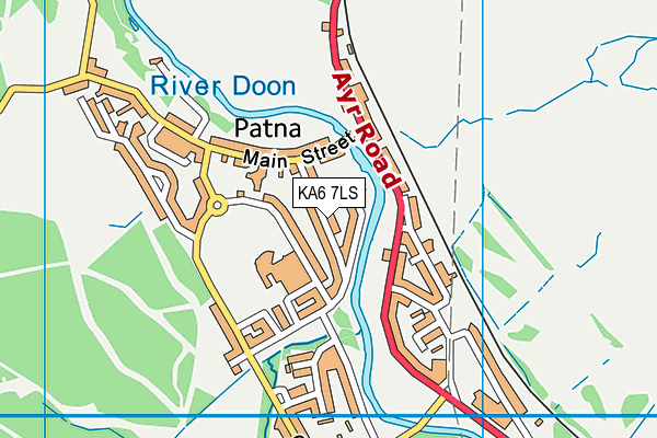 KA6 7LS map - OS VectorMap District (Ordnance Survey)