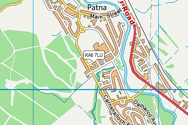 KA6 7LU map - OS VectorMap District (Ordnance Survey)
