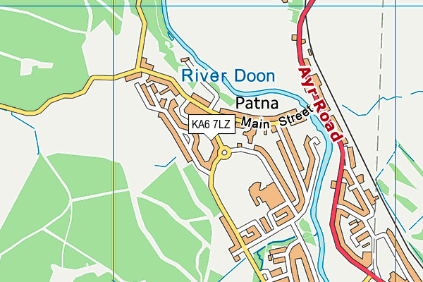 KA6 7LZ map - OS VectorMap District (Ordnance Survey)