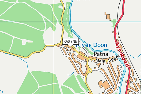 KA6 7NE map - OS VectorMap District (Ordnance Survey)