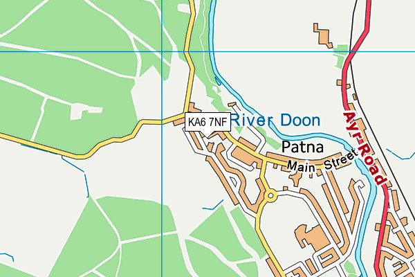 KA6 7NF map - OS VectorMap District (Ordnance Survey)