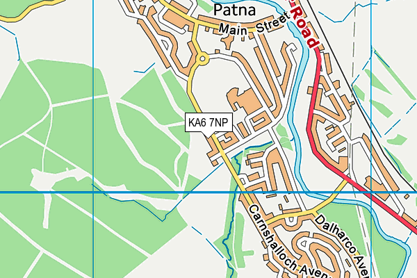 KA6 7NP map - OS VectorMap District (Ordnance Survey)
