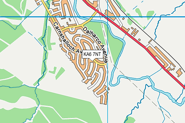 KA6 7NT map - OS VectorMap District (Ordnance Survey)