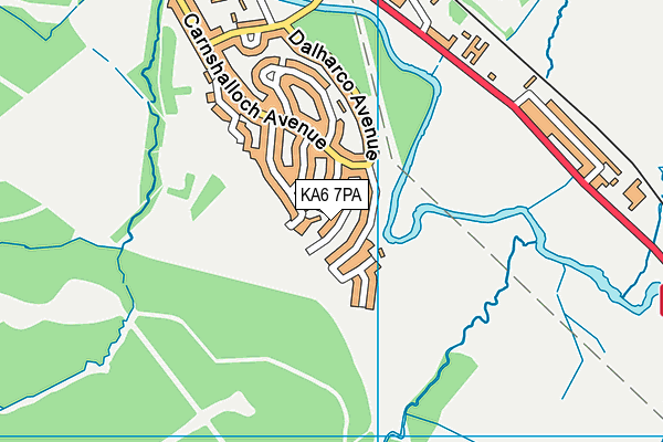 KA6 7PA map - OS VectorMap District (Ordnance Survey)