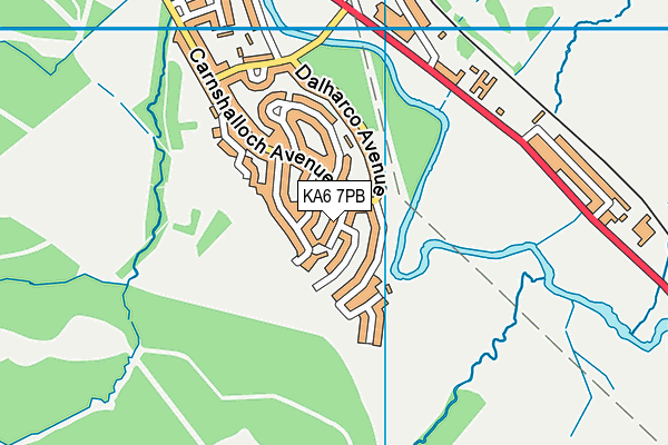 KA6 7PB map - OS VectorMap District (Ordnance Survey)