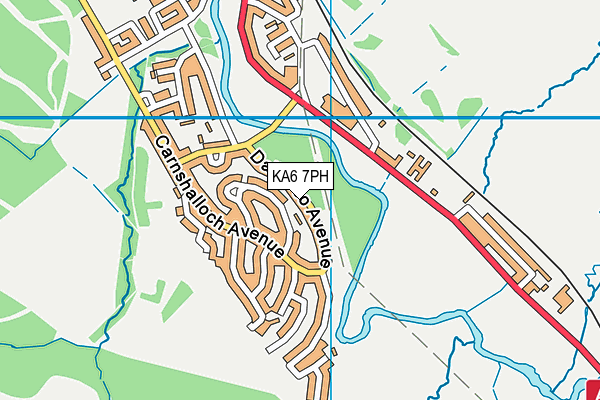 KA6 7PH map - OS VectorMap District (Ordnance Survey)