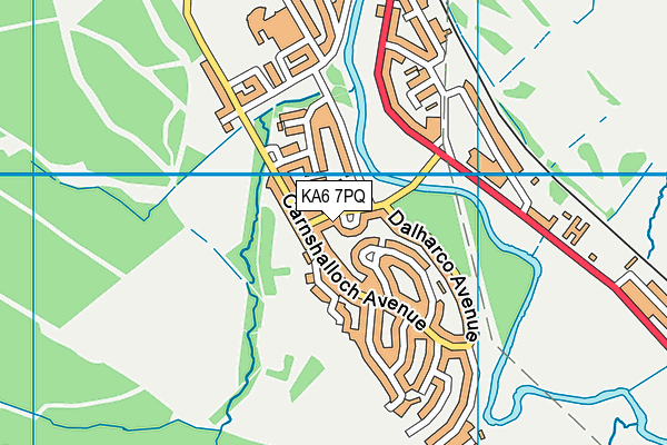 KA6 7PQ map - OS VectorMap District (Ordnance Survey)