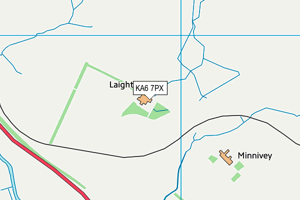 KA6 7PX map - OS VectorMap District (Ordnance Survey)