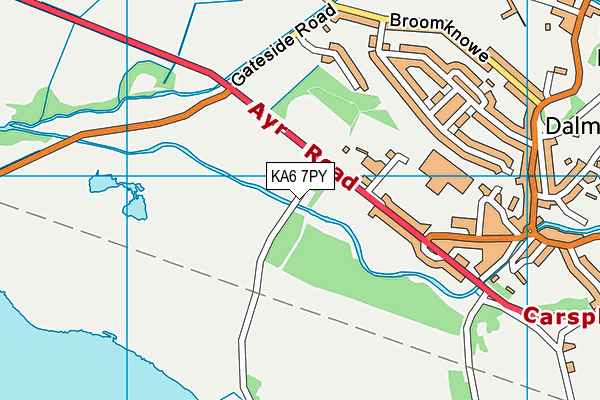 KA6 7PY map - OS VectorMap District (Ordnance Survey)
