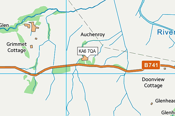 KA6 7QA map - OS VectorMap District (Ordnance Survey)