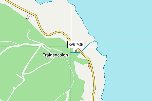 KA6 7QE map - OS VectorMap District (Ordnance Survey)