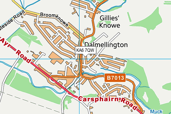 KA6 7QW map - OS VectorMap District (Ordnance Survey)