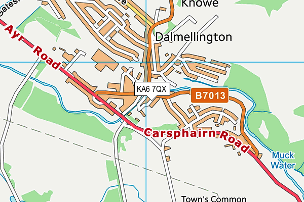 KA6 7QX map - OS VectorMap District (Ordnance Survey)
