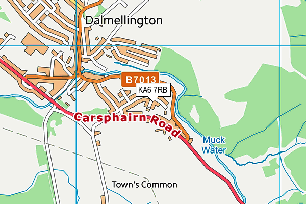 KA6 7RB map - OS VectorMap District (Ordnance Survey)