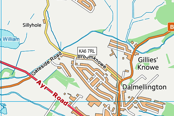 KA6 7RL map - OS VectorMap District (Ordnance Survey)