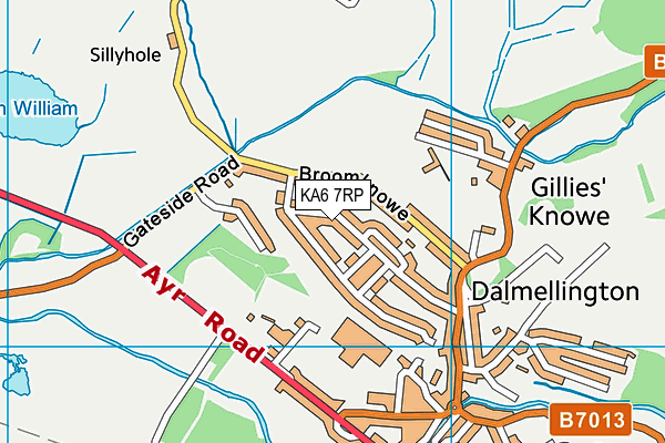 KA6 7RP map - OS VectorMap District (Ordnance Survey)