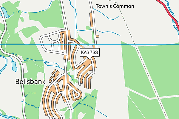 KA6 7SS map - OS VectorMap District (Ordnance Survey)