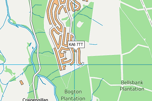 KA6 7TT map - OS VectorMap District (Ordnance Survey)