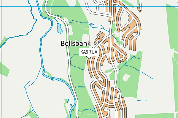 KA6 7UA map - OS VectorMap District (Ordnance Survey)