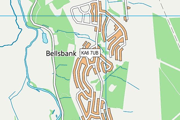 KA6 7UB map - OS VectorMap District (Ordnance Survey)