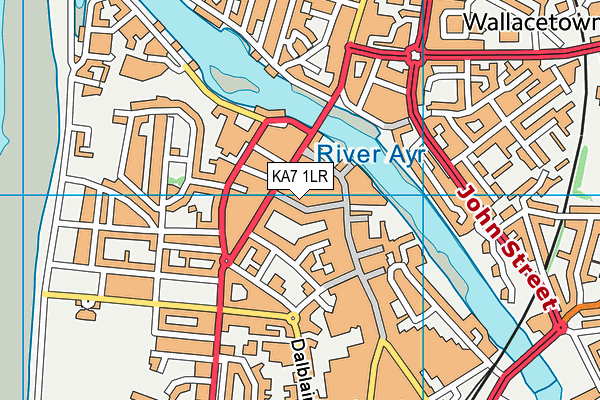 KA7 1LR map - OS VectorMap District (Ordnance Survey)