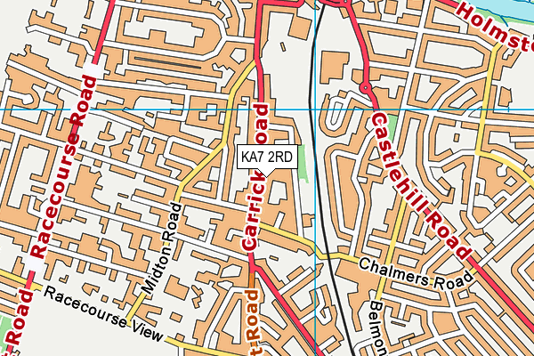 KA7 2RD map - OS VectorMap District (Ordnance Survey)