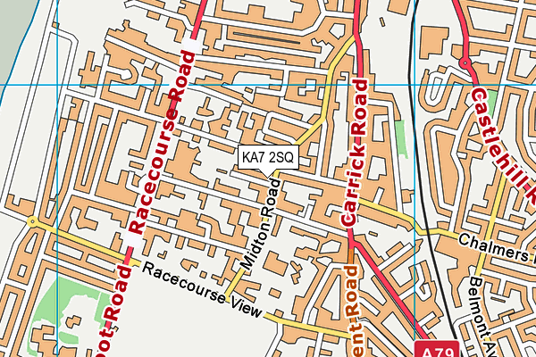 KA7 2SQ map - OS VectorMap District (Ordnance Survey)