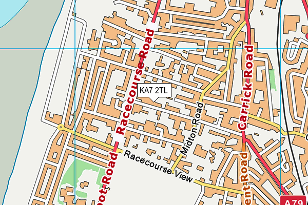 KA7 2TL map - OS VectorMap District (Ordnance Survey)