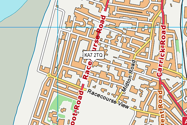 KA7 2TQ map - OS VectorMap District (Ordnance Survey)