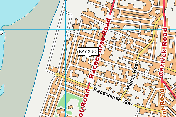 KA7 2UQ map - OS VectorMap District (Ordnance Survey)