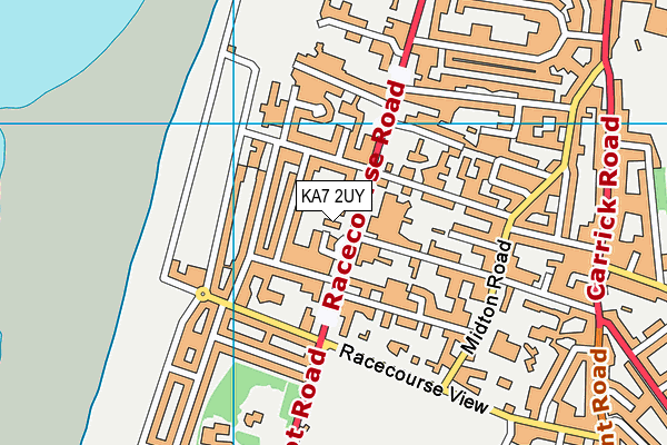 KA7 2UY map - OS VectorMap District (Ordnance Survey)