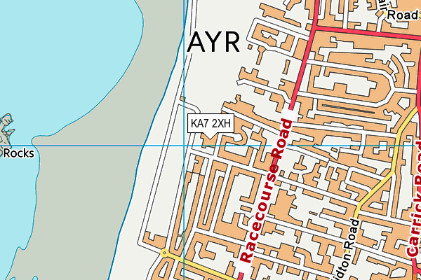 KA7 2XH map - OS VectorMap District (Ordnance Survey)