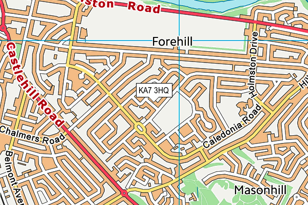 KA7 3HQ map - OS VectorMap District (Ordnance Survey)