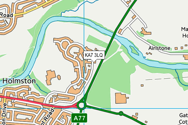 KA7 3LQ map - OS VectorMap District (Ordnance Survey)