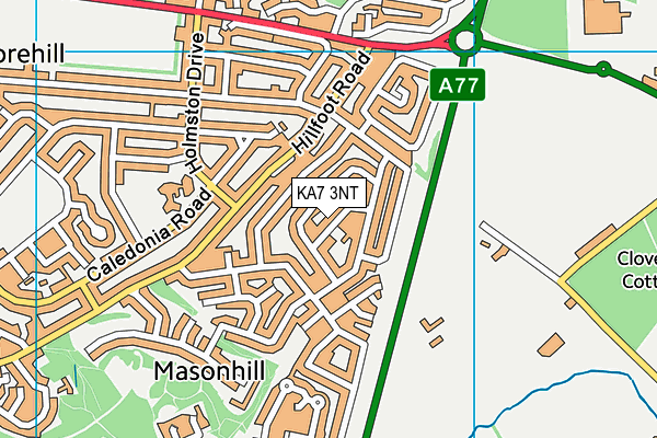 KA7 3NT map - OS VectorMap District (Ordnance Survey)