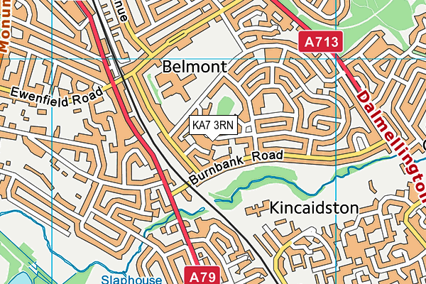 KA7 3RN map - OS VectorMap District (Ordnance Survey)