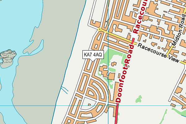 KA7 4AQ map - OS VectorMap District (Ordnance Survey)
