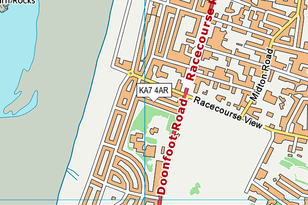 KA7 4AR map - OS VectorMap District (Ordnance Survey)