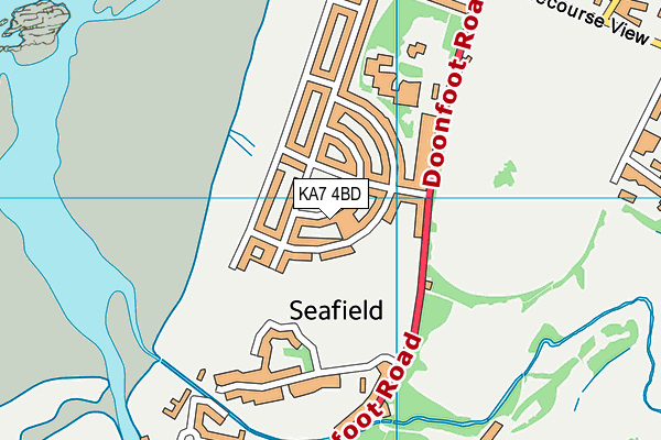 KA7 4BD map - OS VectorMap District (Ordnance Survey)