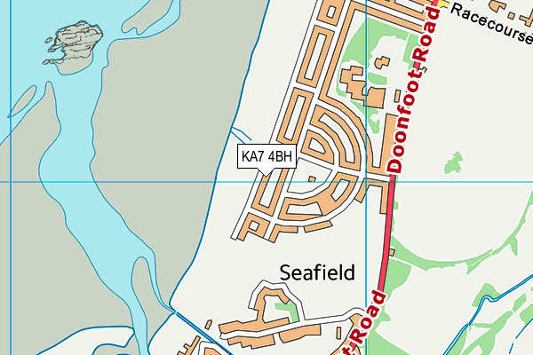 KA7 4BH map - OS VectorMap District (Ordnance Survey)