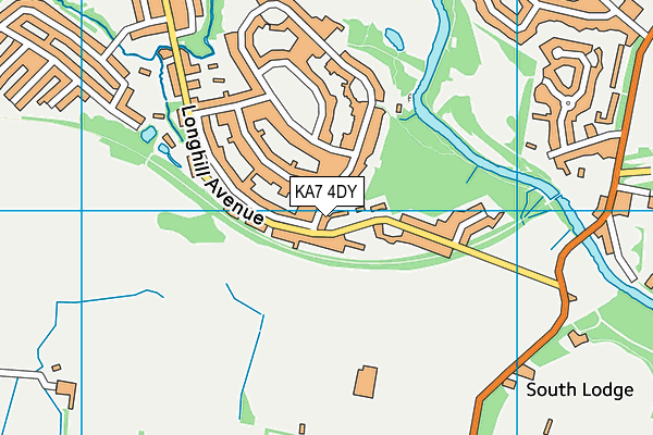 KA7 4DY map - OS VectorMap District (Ordnance Survey)