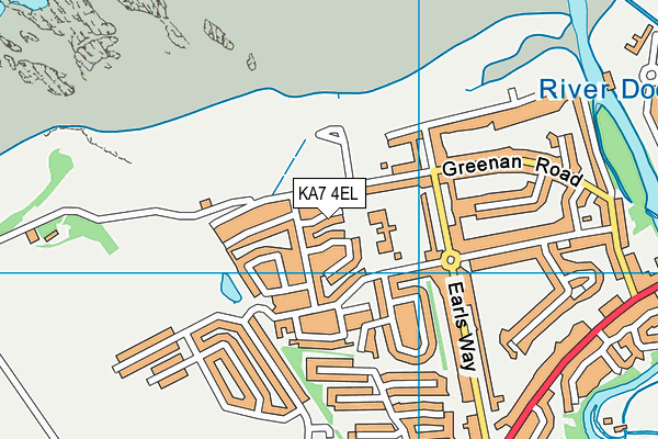 KA7 4EL map - OS VectorMap District (Ordnance Survey)