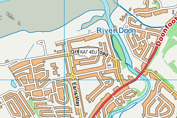 KA7 4EU map - OS VectorMap District (Ordnance Survey)