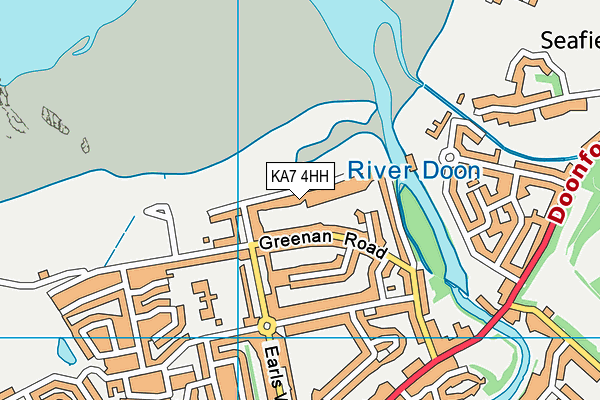 KA7 4HH map - OS VectorMap District (Ordnance Survey)