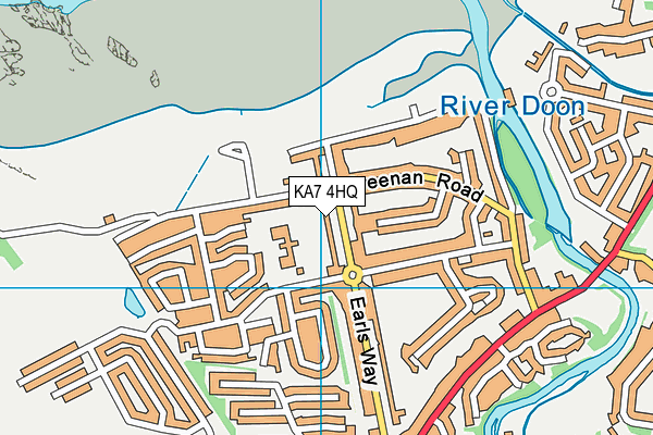 KA7 4HQ map - OS VectorMap District (Ordnance Survey)
