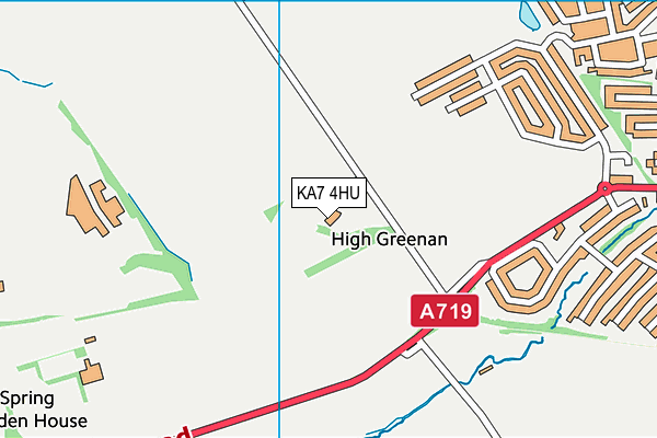 KA7 4HU map - OS VectorMap District (Ordnance Survey)