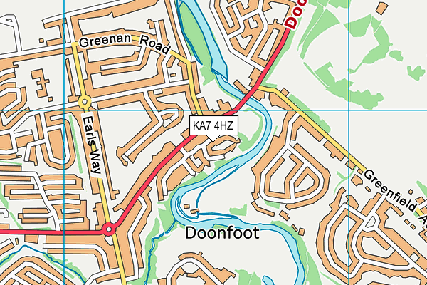 KA7 4HZ map - OS VectorMap District (Ordnance Survey)